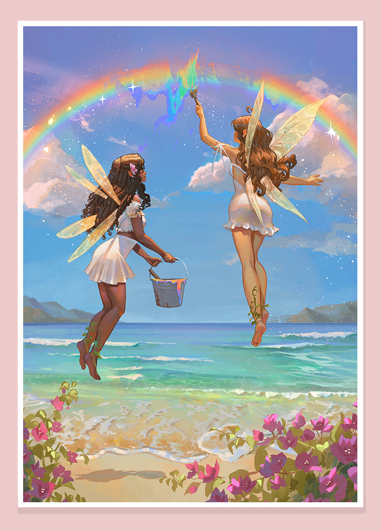 #141 Painting Rainbow - print