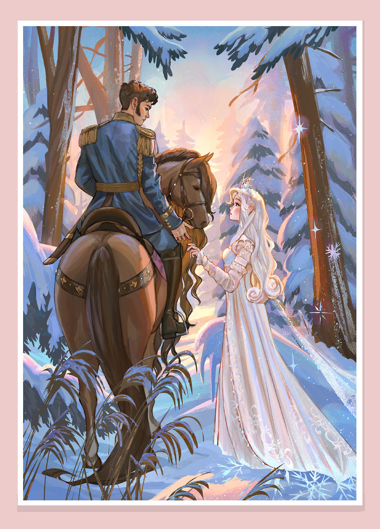 #149  Soldier and the Winter Spirit - print