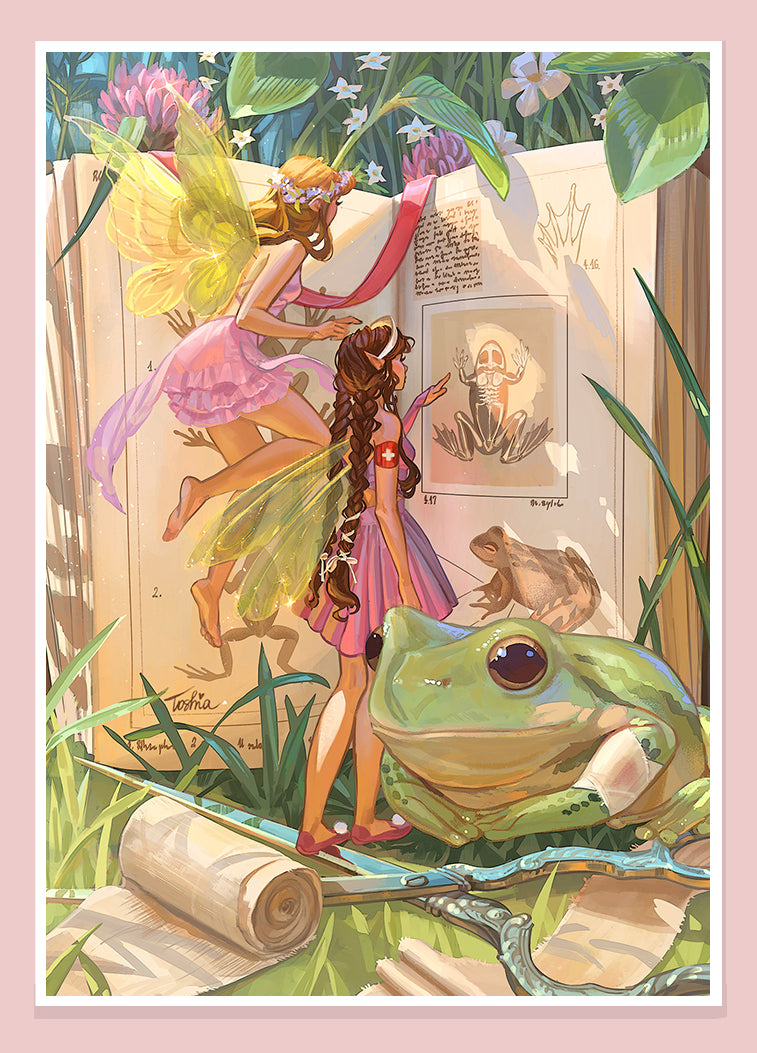 #151 Rescued by fairies - print