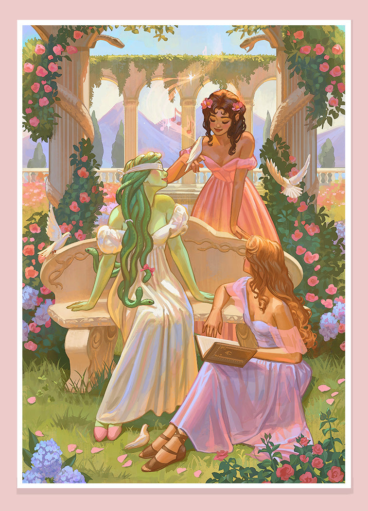 #159 Medusa with Friends - print