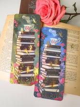 Load image into Gallery viewer, Gold details Bookmark: Books and Fairies
