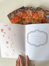 Load image into Gallery viewer, Notebook: Cozy Leaf Blanket- dotted/blank A5  60pages
