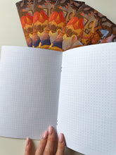 Load image into Gallery viewer, Notebook: Cozy Leaf Blanket- dotted/blank A5  60pages
