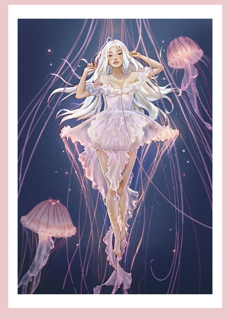 #120 Jellyfish Girl - print