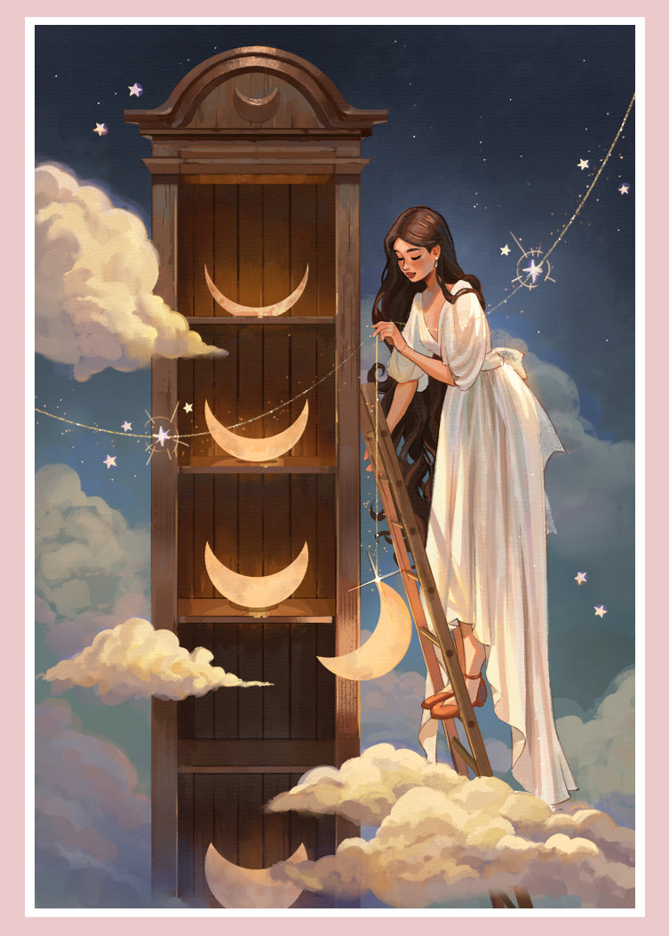 #122 Hanging the moon  - print